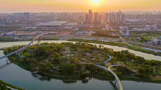 磨盤(pán)洲生態(tài)修復(fù)及步行廊橋(中軸公園-黎托公園)建設(shè)工程
